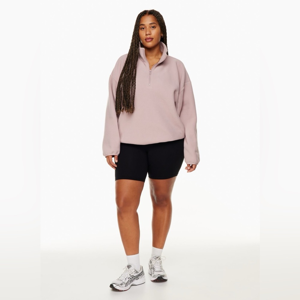 TNA Lavender Half-Zip Fleece Pullover